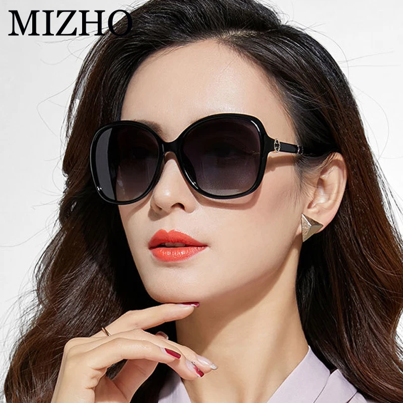 MIZHO Plastic Frame 2019 Driving Polaroid Sunglasses Women Brand Designer Sexy Oversized Gradient Glasses Ladies Mirror Vintage MIZHO Plastic Frame 2019 Driving Polaroid Sunglasses Women Brand Designer Sexy Oversized Gradient Glasses Ladies Mirror Vintage