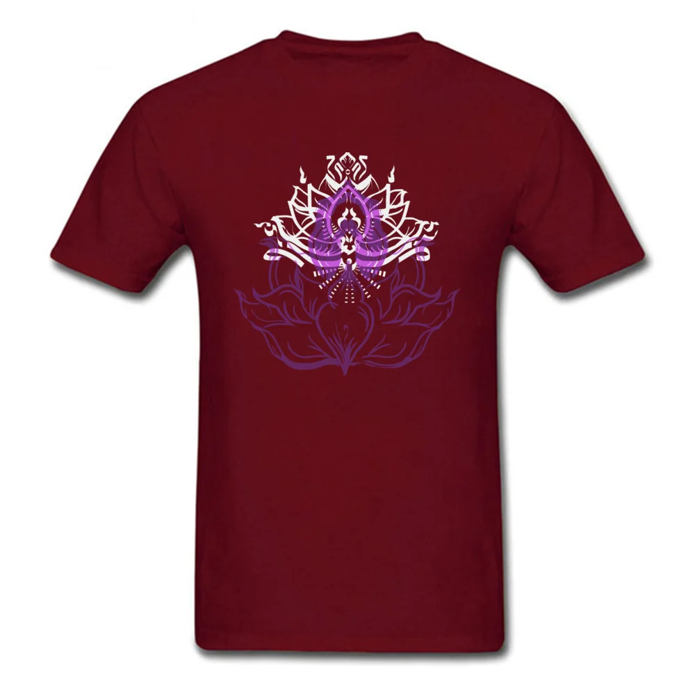 Anjali Lotus 2018 Discount Man T-Shirt Round Neck Short Sleeve Cotton Fabric Tops & Tees Unique Tops Tees Top Quality Anjali Lotus maroon