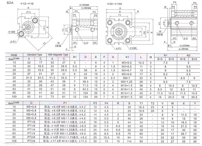 Sda Type Pneumatic Cylinder 40mm Bore 5 10 15 25 30 40 50mm Stroke Aluminum Alloy Double Action Air Cylinder Pneumatic Cylinder Types Double Actioncylinder Air Aliexpress Sda Type Pneumatic Cylinder 40mm Bore 5 10 15 25 30 40 50mm Stroke Aluminum Alloy Double Action Air Cylinder Pneumatic Cylinder Types Double Actioncylinder Air Aliexpress
