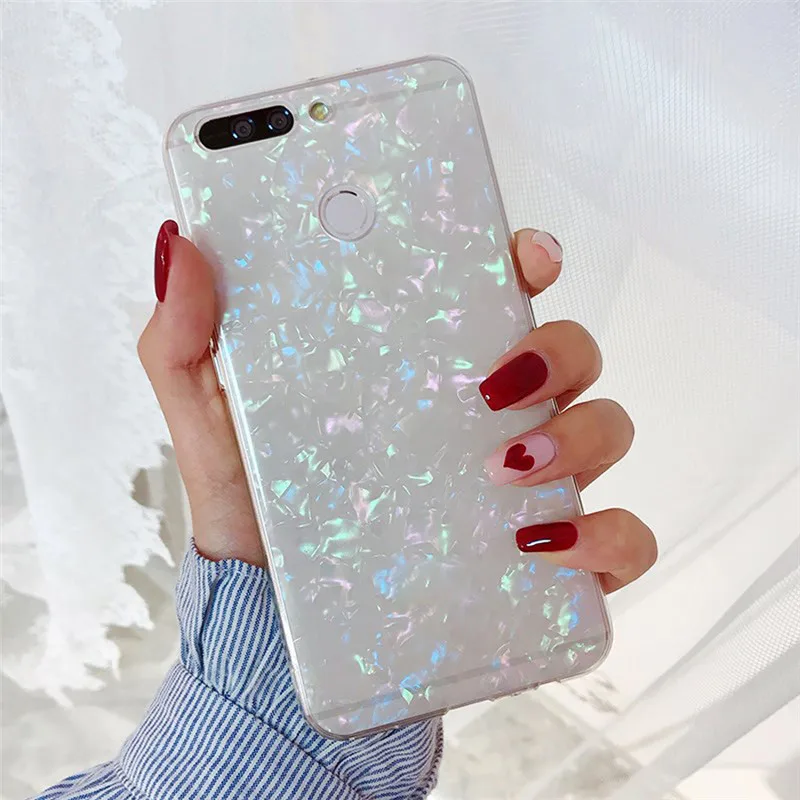 

glitter foil tpu phone case for xiaomi mi A1 A2 9 8 se lite note 3 play mix 2s redmi note 7 case bling soft protective back cove