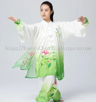 

Tai chi clothing Martial arts uniform taiji boxing garment wushu exercise outfit for men women boy girl kids children adults