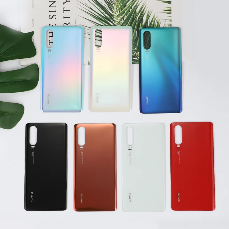 P 30 корпус для huawei P30 стеклянная задняя крышка батарейного отсека Запасные части для мобильного телефона чехол+ клей