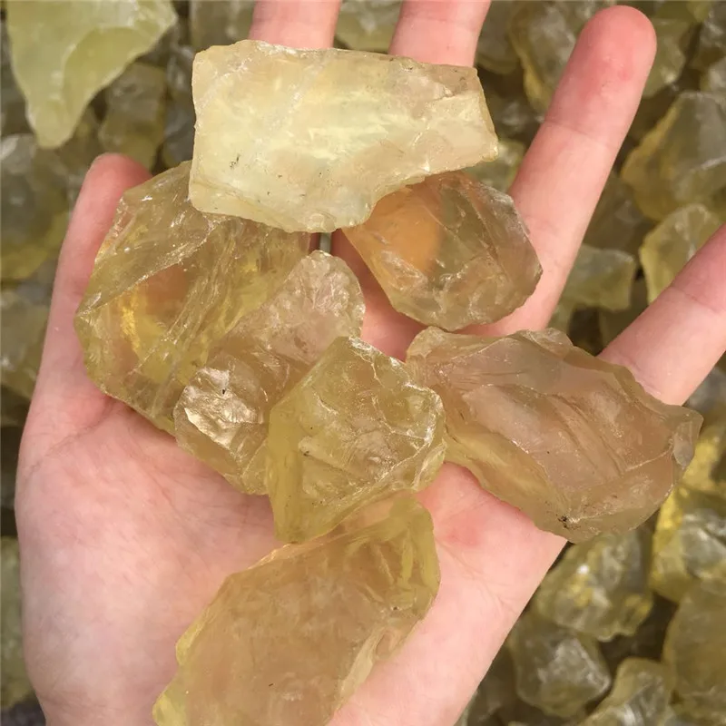 Yellow Citrine Rough Making Jewelry Wholesale Natural Citrine Rough Gravel Stone Natural Citrine Rough Loose Gemstone 6 to 18 mm Approx