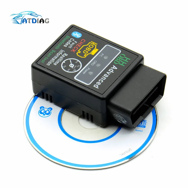 

OBD2 HH OBD ELM327 Bluetooth OBDII CAN BUS Check Engine Car Auto Diagnostic Scanner Tool Interface Adapter For Android PC