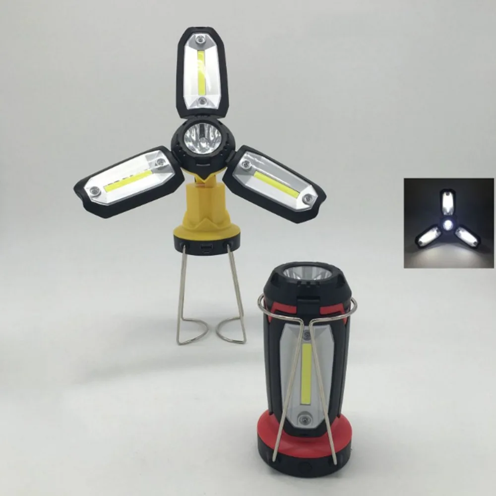 

2018 Portable And Mini Outdoor Hand-held or Hanging USB Rechargeable LED Camping Lantern Solar Flashlight Emergency Lantern
