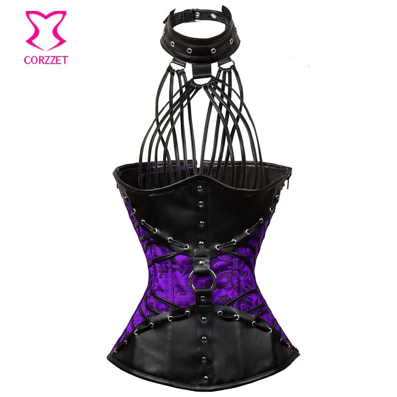 Kulit Strappy Halter Neck Corset 
