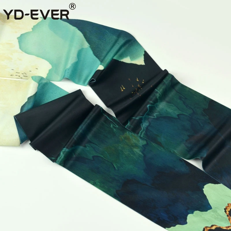 Женские колготки с YD-EVER принтом, хлопковые жаккардовые колготки, брендовые модные тонкие весенне-осенние Чулочные изделия с цветным принтом, 898