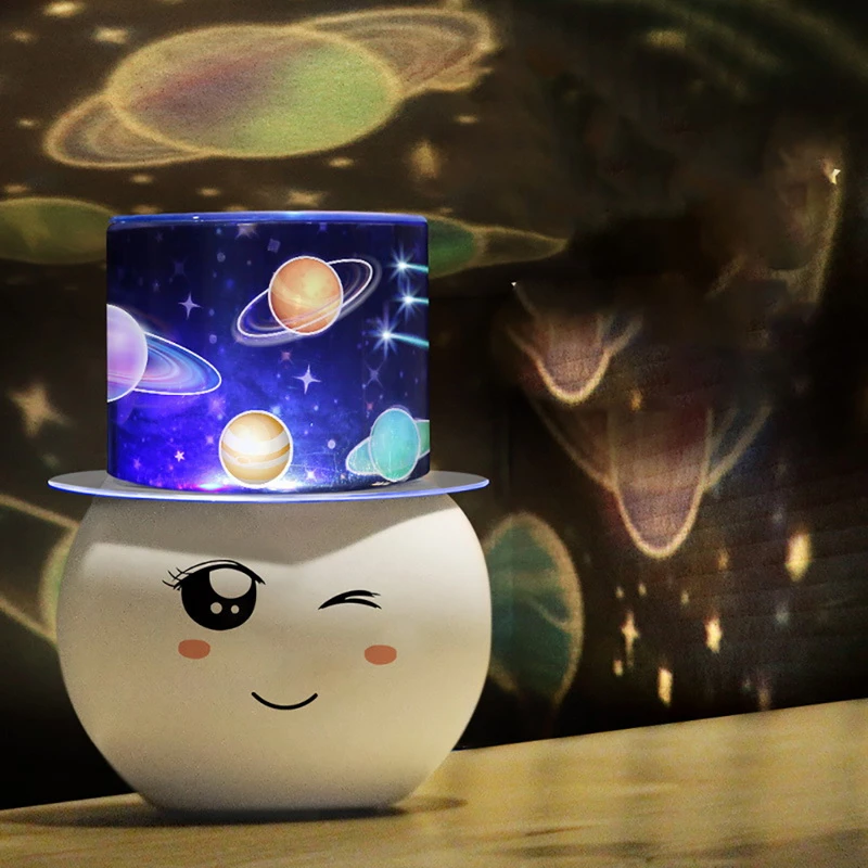 

LED USB Charging Projection Night Light Starry Sky Snowman Color Projector Spotlight Projection Lamp Kids Gifts Children Sleep