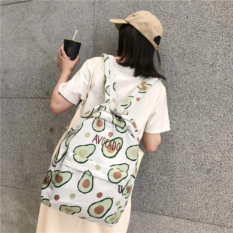 Водонепроницаемый нейлоновый женский рюкзак для девочек-подростков, школьная сумка для мальчиков, студенческий милый рюкзак с принтом томатов, дорожная сумка Mochila
