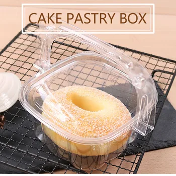 

cake pastry packaging carry-out Ice Cream box Jelly Cup Cake fruit Box cheese box clear plastic cake container