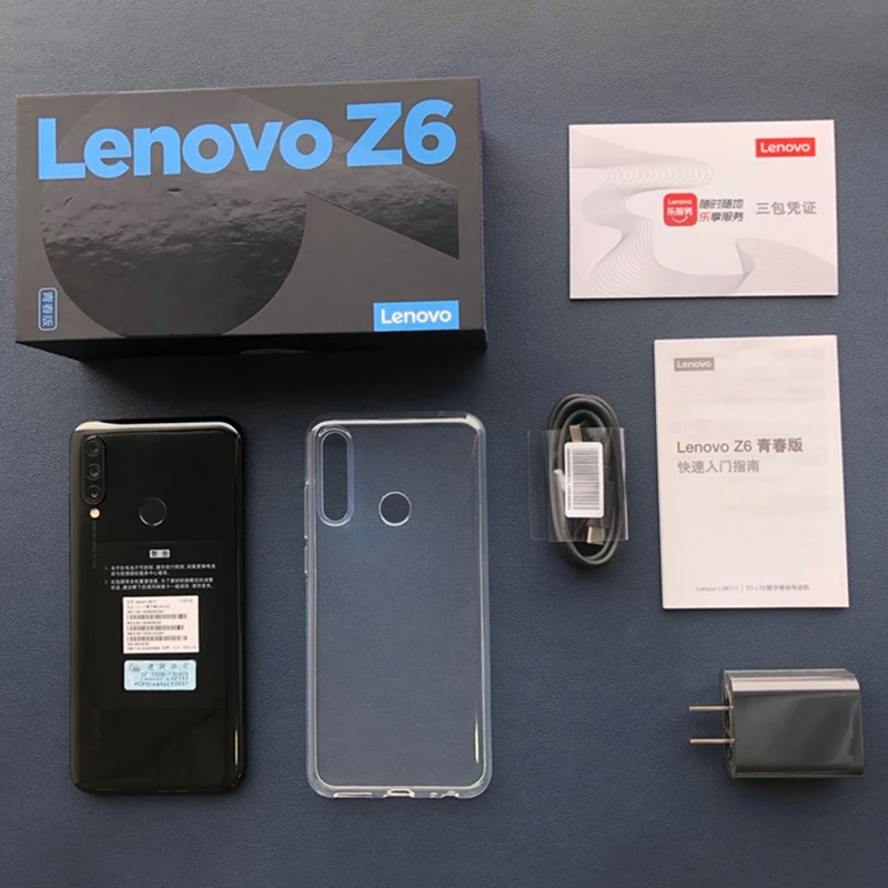 Смартфон lenovo Z6 Lite с глобальной прошивкой, 6 ГБ, 64 ГБ, Восьмиядерный процессор Snapdragon 710, с тройной задней камерой, 6,3 дюйма, 19,5: 9, капля воды, 4050 мА/ч