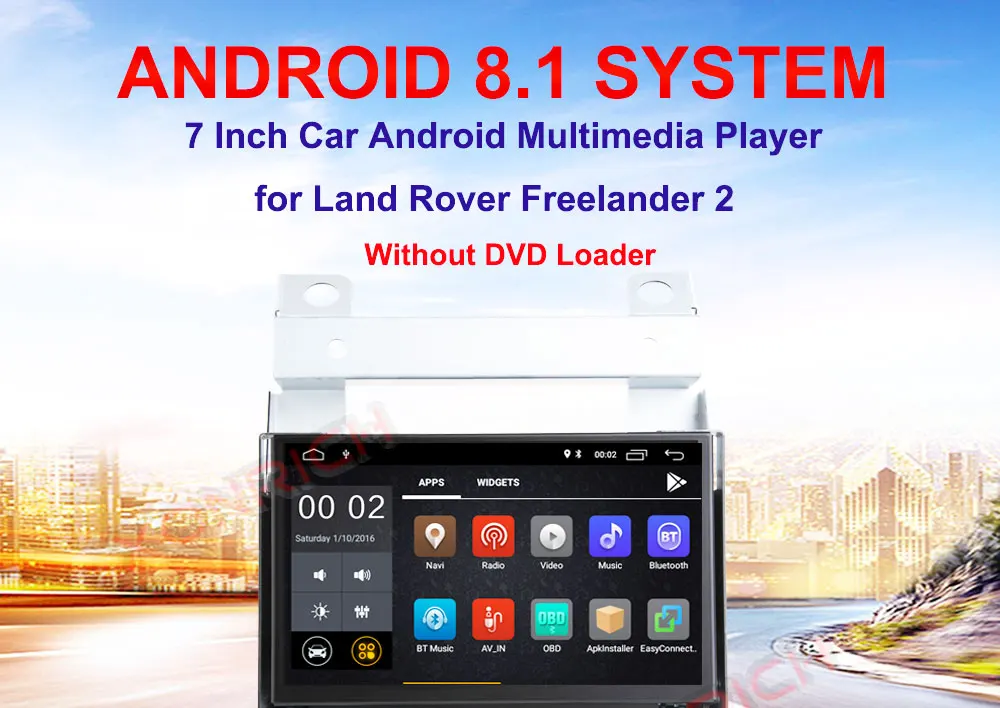 Sale Android 8.1.0 HU Car Radio for Land Rover Freelander 2 2007-2012 GPS head units car multimedia Player car audio player headunit 7