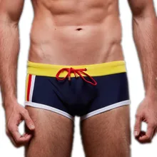 Мужские плавки, лоскутные спортивные плавки для мужчин, синие, черные, для мальчиков, плавки, плюс размер, M-3XL, Мужская одежда для плавания