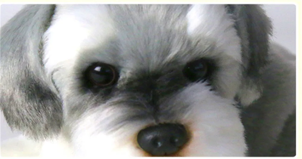 Fancytrader Realistic Simulation Schnauzer Tibetan Mastiff Shepherd Dogs Toys Decoration Doll for Kids7