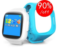 Smarcent Child Smart Watch GPS Tracker Watch Location Finder Device with Touch Screen Wifi Kid Wristwatch Silicone Strap