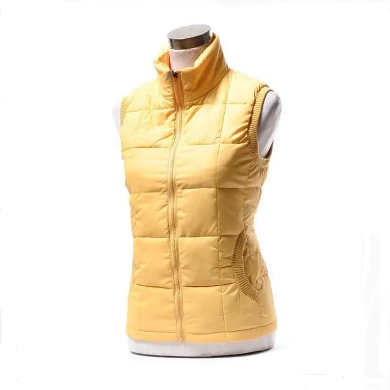 Autumn winter women cotton vest collar warm down coat women warm cotton jacket Brand Designer Sleeveless Hoody Casual suit vest