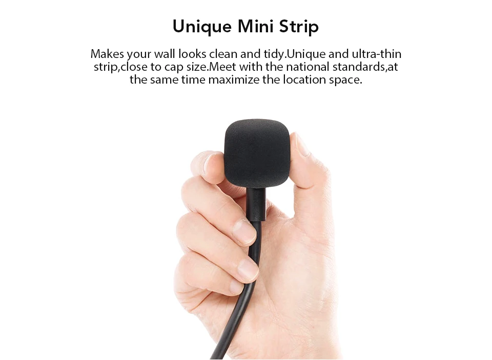 Original Xiaomi Mijia Smart Power Strip 3 2A Fast Charging USB Ports + 3 Sockets Xiaomi Xiaom MI Smart Home Black With Adapter (10)