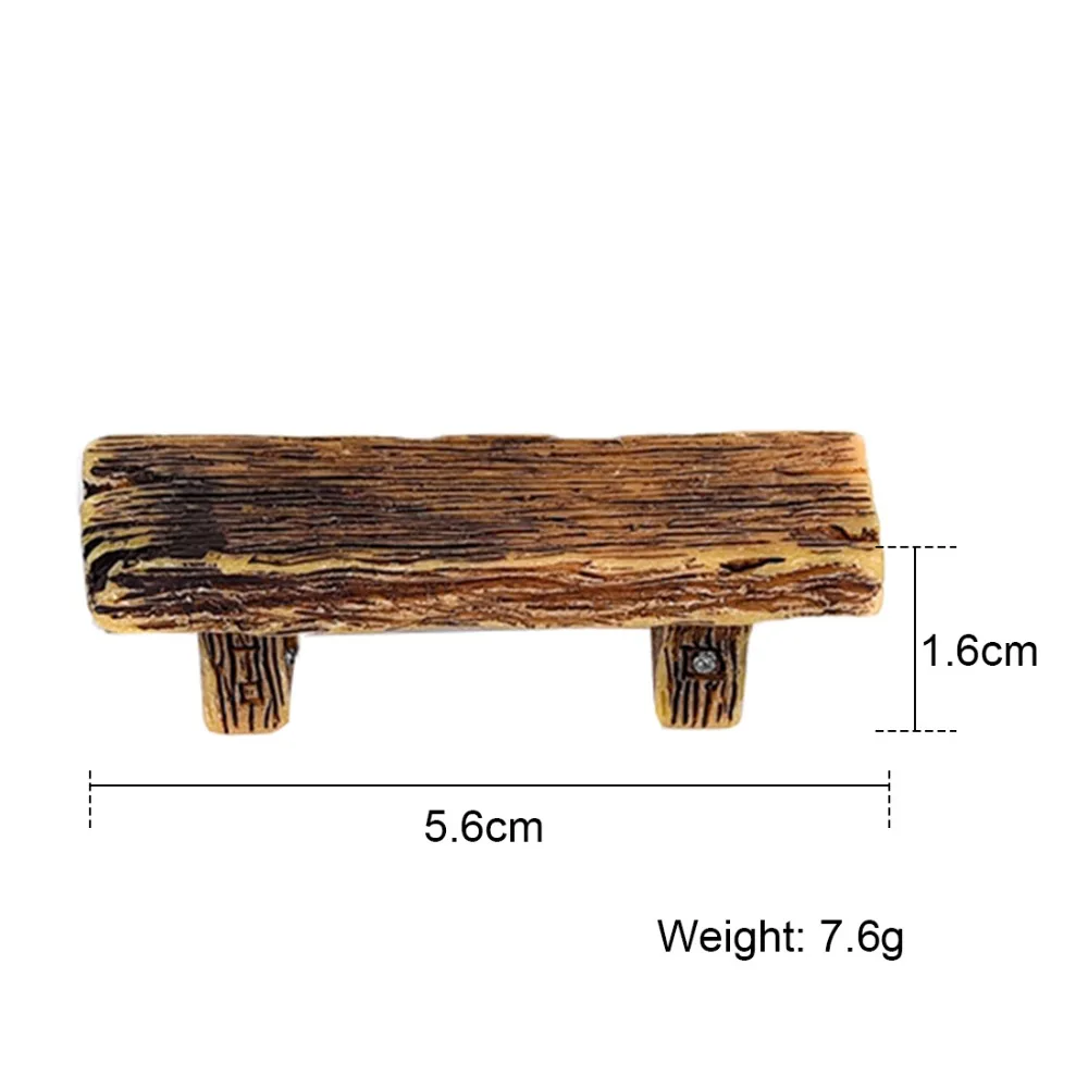 Retro Chair Miniatures Figurines Bonsai Ornaments Micro Landscape Home Decor DIY