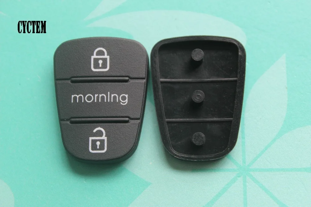 2-Pack Replacement Remote Key Fob Rubber Buttons For GMC Chevy Silverado Tahoe Escalade 2003-2006 - View #2