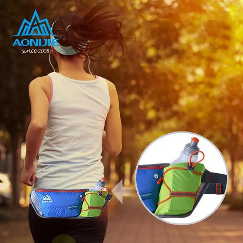AONIJIE Men Women Waist Packs Running Hydration Belts Bottle Holder