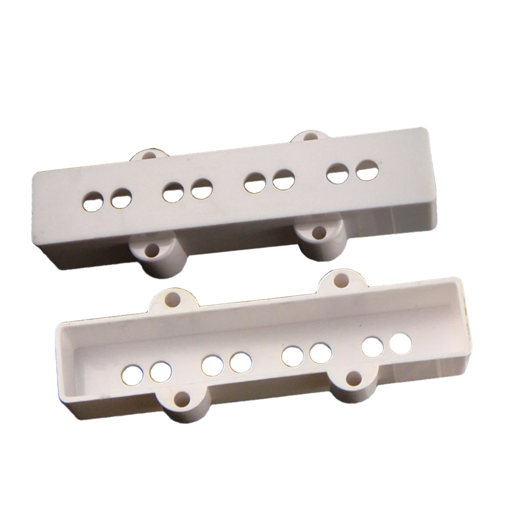 2 Pieces 4 String Jazz Bass Pickup Covers Neck&Bridge for JB Bass Guitar Parts