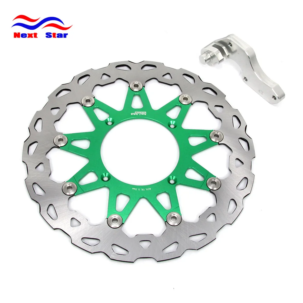 

Motorcycle 320MM Front Floating Brake Disc Rotor & Adapter Bracket For KAWASAKI KX KXF KLX KX125 KX250 KX250F KX450F 06 KLX450R