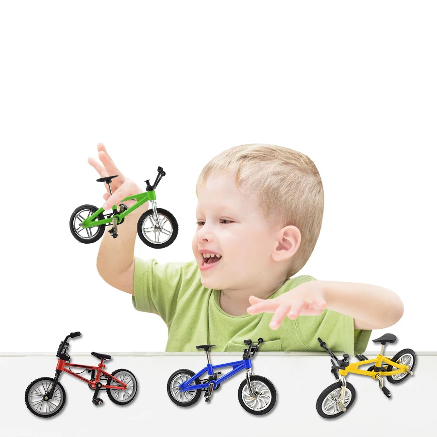 1 шт. палец BMX мини велосипед сплав детские игрушки для мальчиков Экстремальный Спорт Металл мини BMX горный модель велосипеда игрушки для детей Подарки