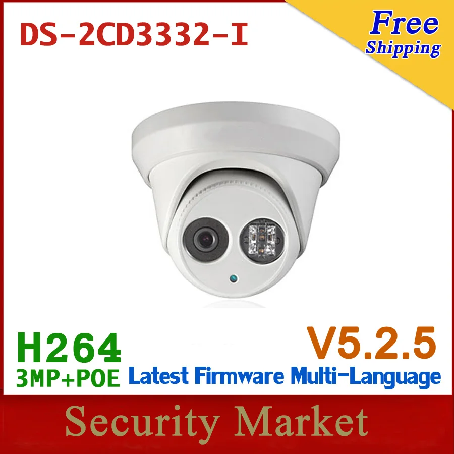 Оригинальный 1080 P Камера 3mp CCTV с 30 м ИК диапазон PoE ONVIF Поддержка. Ds-2cd3332-i 2.8 мм