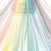 1 Meter Colorful Rainbow Printed Tulle Fabric DIY Sewing Baby Shower Tutu Skirt Princess Dress Wedding Party Decoration Supplies ► Photo 2/6