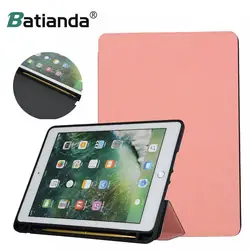 Противоударный чехол для ipad 9,7 2017 2018 A1893 A1954 таблетки охватывает Fundas для Apple ipad Air/Air 2 Кожаная Ручка слот случаях