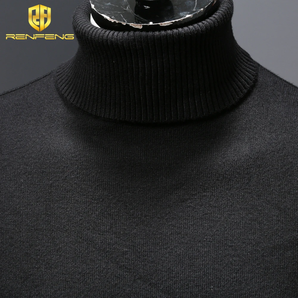 mens wool sweaters 2018 turtleneck men winter shirt christmas sweaters dress man clothes knitwear pullover jumper for male (7)