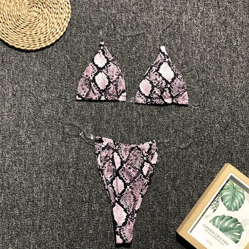 NewAsia Bikini 2019 Swimwear Women Beach Set  Sexy Beachwear Two Piece Set Thong Push Up Padded Bathing Set Summer Monokini