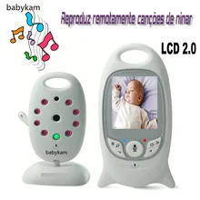 Babykam baba electronics sem fio monitor 2.0 inch LCD Intercom Temperature monitor Lullabies IR Night vision video baby monitor