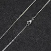 Pas cher en gros 1.9MM en acier inoxydable côté chaîne collier 18-24 pouces mode cadeau bijoux pour femme ajustement pendentif goutte livraison ► Photo 1/6