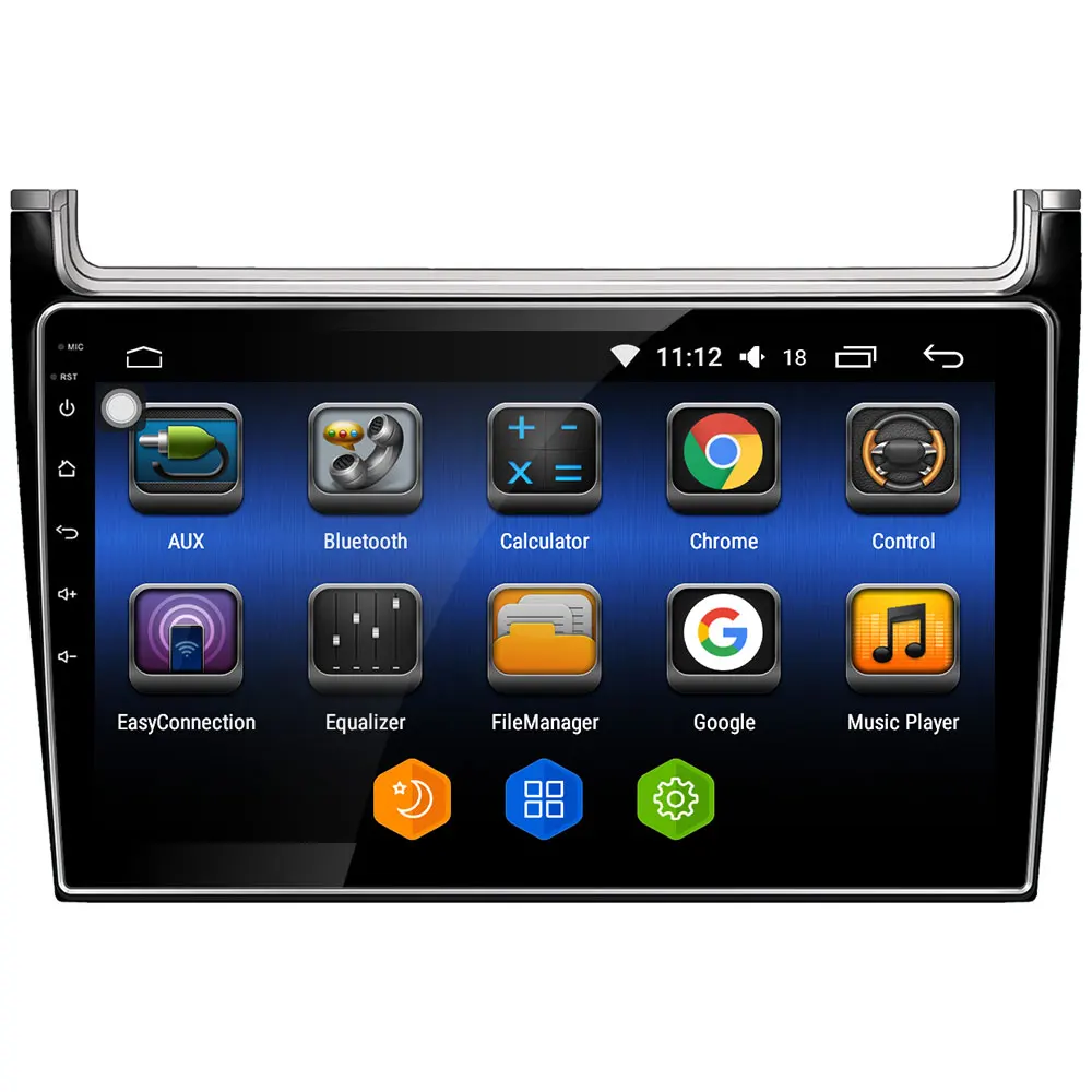 Discount 10.1" IPS 4G DSP Carplay Android 8 Octa Core 4GB RAM 64GB ROM BT Car DVD Multimedia Player Radio For Volkswagen Polo 2011-2013 1