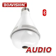 Bluetooth Music Speaker IP font b Camera b font Wi fi FishEye 960P 360 Degrees font
