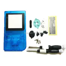Новое поступление с логотипом Ретро Чехол Корпус оболочка с линзами экраны для консоль GBP оболочка Прозрачный синий цвет X/Y отвертка