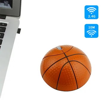 

Wireless Mouse 1600DPI 3D Sports Ball Mice Basketball Wireless Mouse Ergonomic Mouse 2.4Ghz USB Optical Mice For Laptop 610#2