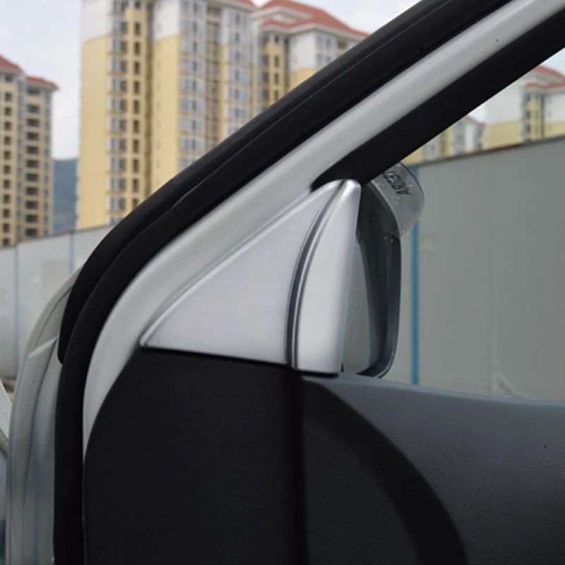 

ABS For Nissan Navara NP300 2017 2018 2019 Car Styling Car interior A-pillar Speaker horn ring accessories Cover Trim sticker