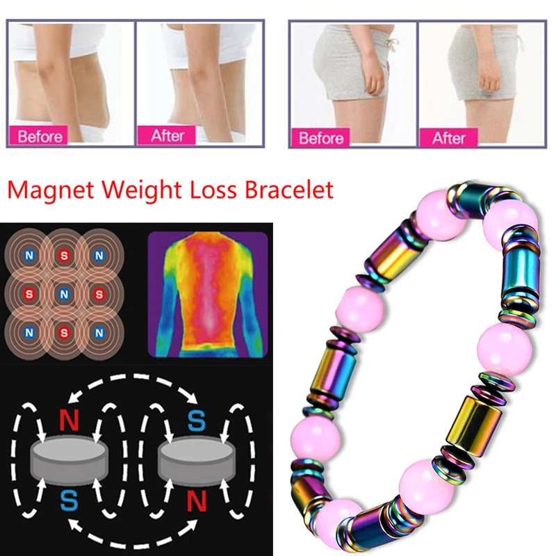 Магнитный бисерный браслет вес потеря браслет Модный похудение браслет уменьшить вес эффективный женский цвет