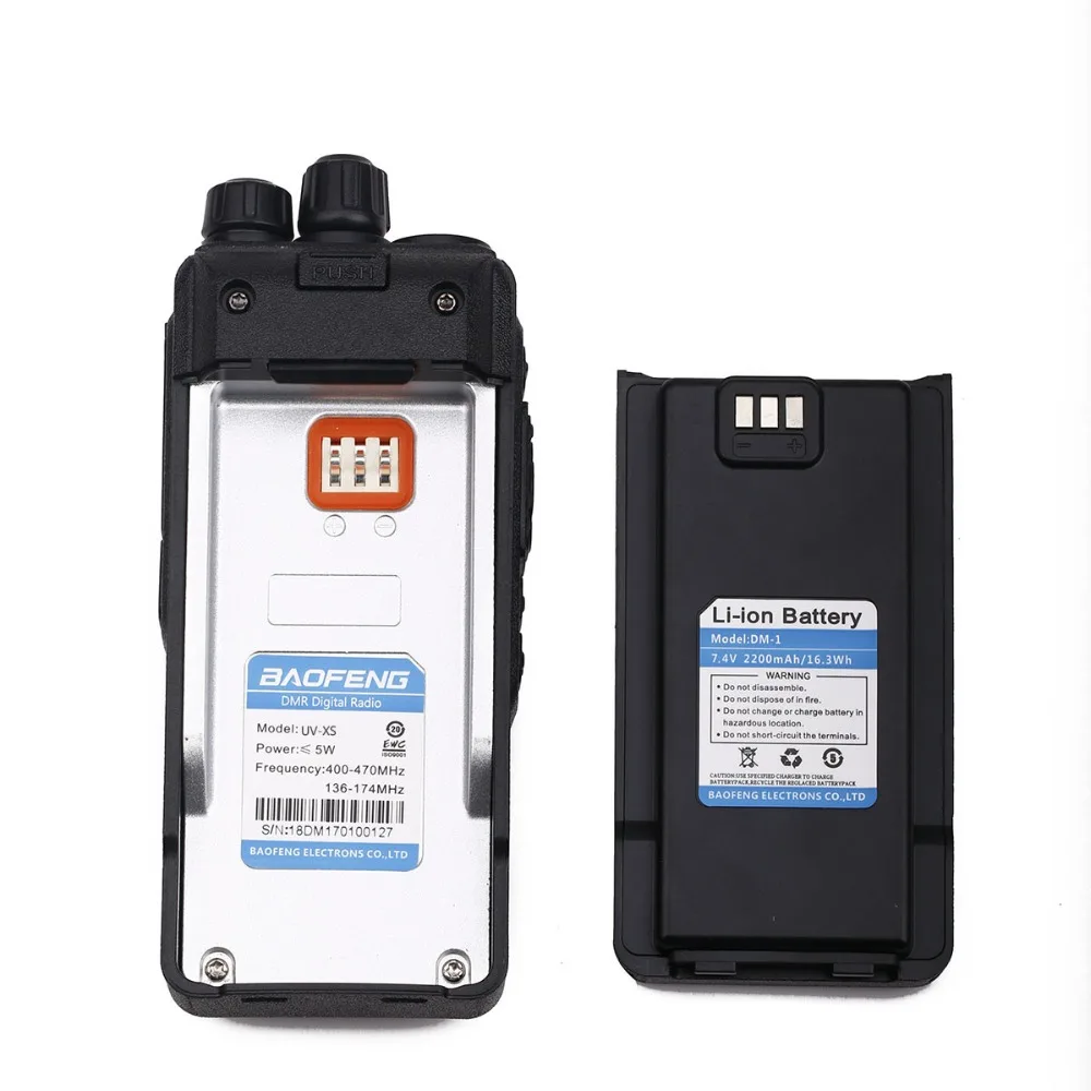 Портативная рация Baofeng DM 1701 Talkie с двойным временным слотом DMR Digital Tier1 & 2 3000 каналов