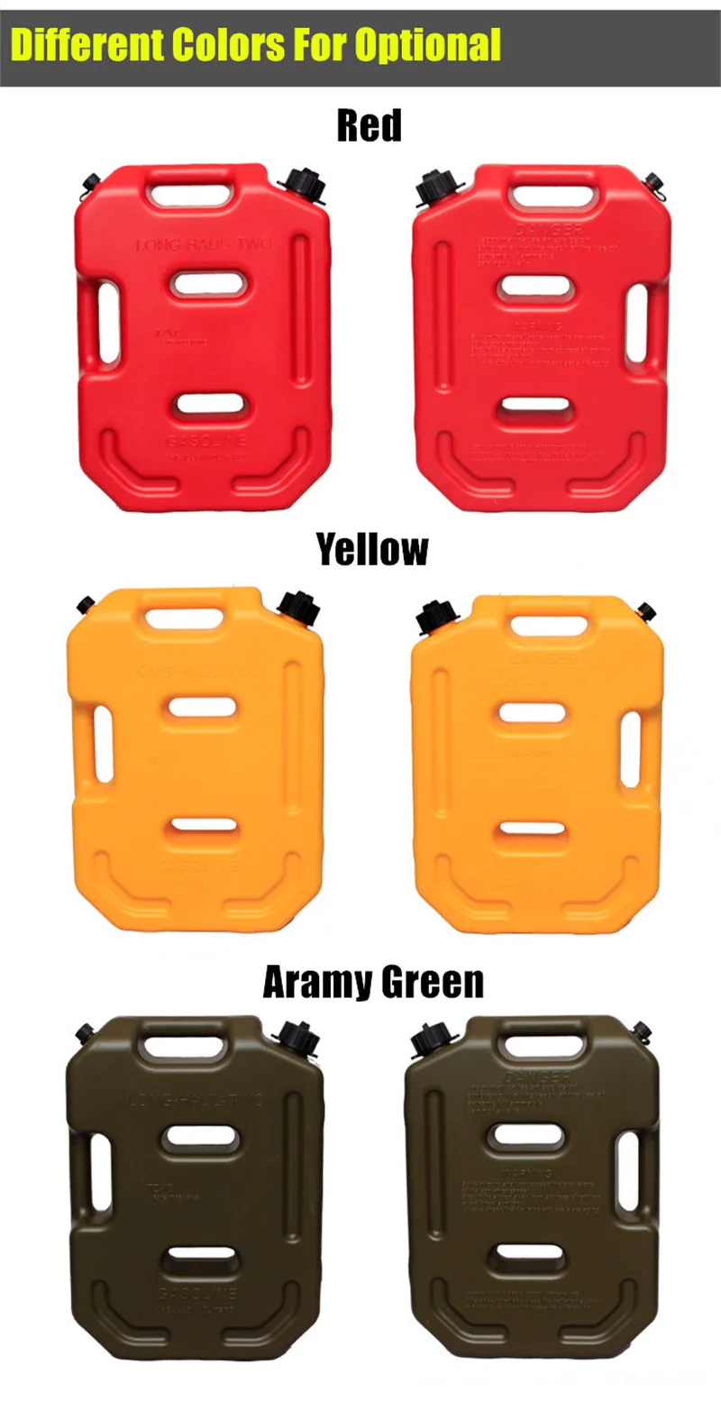3л 5л 6л 10л топливный бак, канистра для масла, бензиновый дизельный бак для хранения, запасной топливный бак, пластиковый бензиновый автомобиль, мотоцикл, грузовик, автомобиль Jerrycan