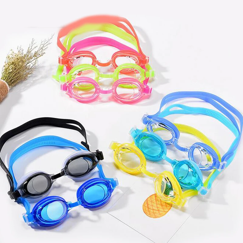 

1 Pc Cute Resin Silicone Comfortable Children Goggle Toys High-definition Anti-fog Anti-ultraviolet Swimming Glasses Funny Games