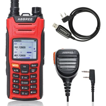 

ABBREE AR-F6 Walkie Talkie six 6 Bands police band LCD Color Display 125-560MHz Dual Standby 999CH VOX DTMF SOS Two-Way Radio