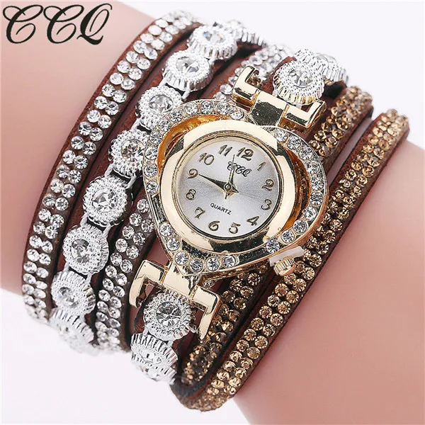 Роскошные женские часы со стразами кварцевый Кожаный браслет с кристаллами часы женские relógio feminino женские наручные часы# J3