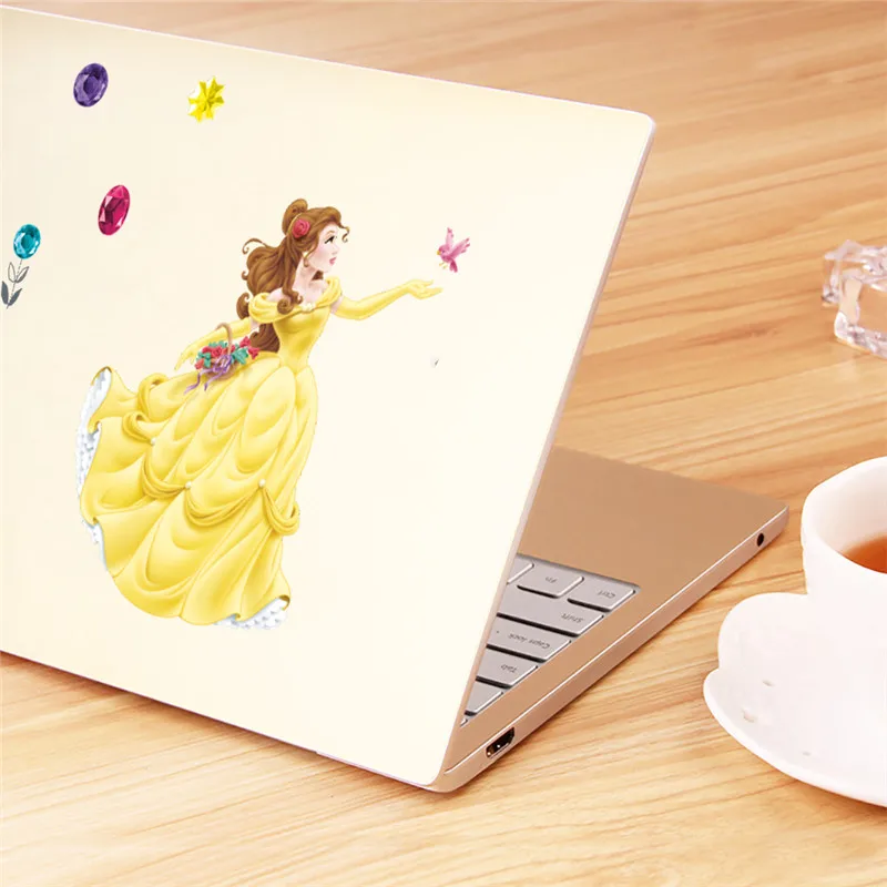 Cartoon Disney Ariel Cinderalle Belle Princess Wall Stickers For Girl's Room Home Decoration Kids Wall Decals Mural Pvc Posters