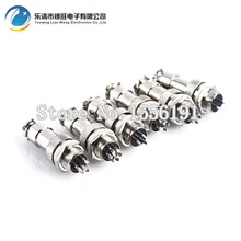 5 sets kit 3 PIN 12mm GX12 3 Screw Aviation Connector Plug The aviation plug Cable