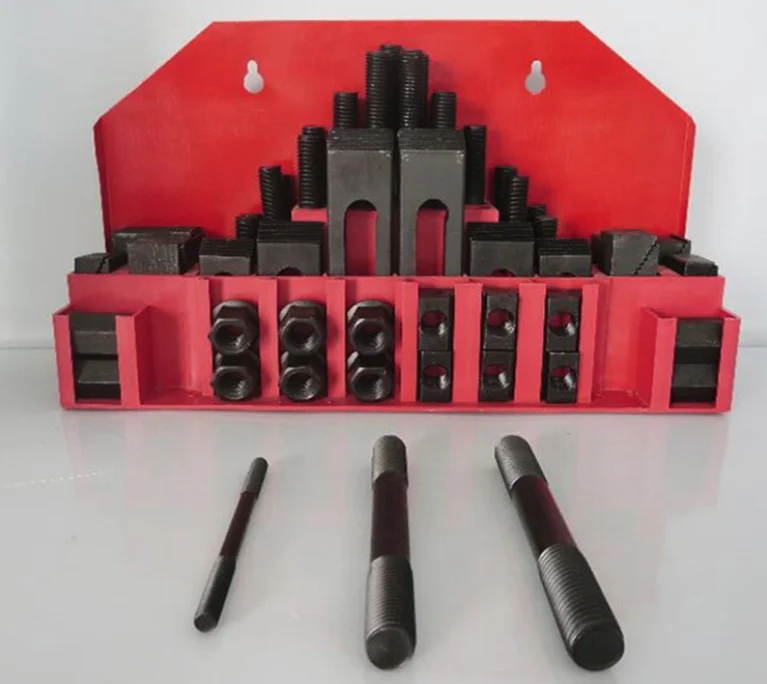 New 1set Milling Machine Clamping Set 58pcs Mill Clamp Kit Vice M10 M12