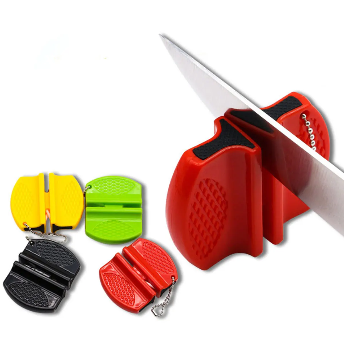 Портативная мини-точилка для кухонных ножей кухонные инструменты аксессуары креативный тип «бабочка» Двухступенчатая точилка для карманного ножа