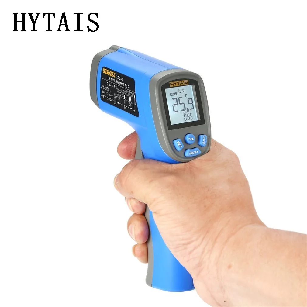 HYTAIS TS550 Handheld Digital Infrared Temperature Gun Thermometer High